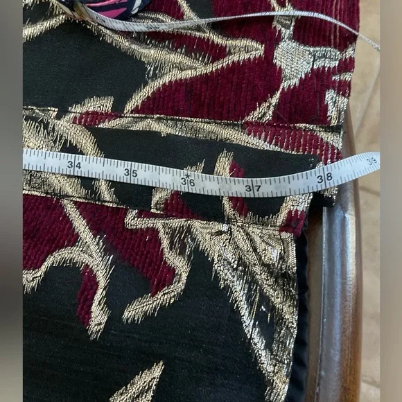 Rickie Freeman for Teri Jon Metallic Jacquard Gown - Picture 5 of 15